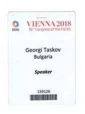 ESCRS 2018 бадж